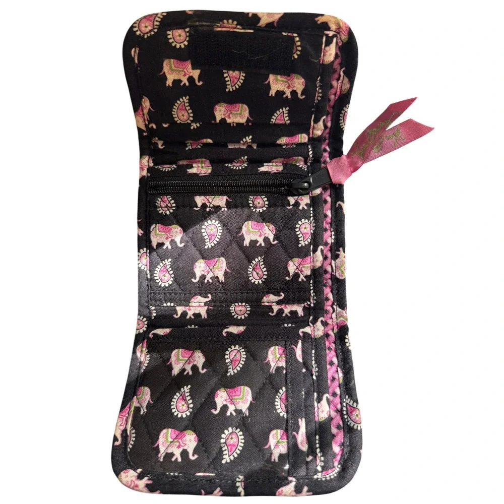 Vera Bradley Quilted Wallet Wristlet Bundle Elephant Parade Geometric Floral 2pc